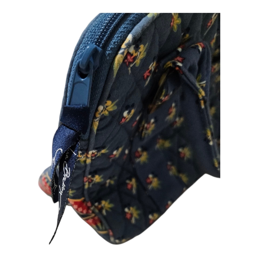Vera Bradley Floral Quilted Bag Navy Blue